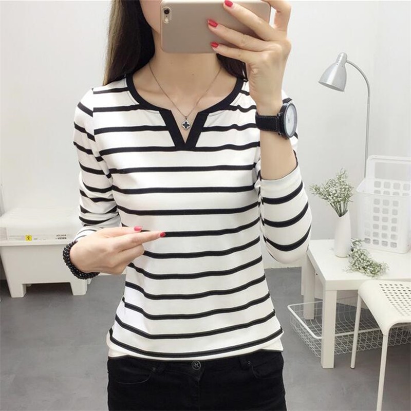 Kaos Garis Hitam Putih Lengan Panjang Desain Kaos Menarik Kaos Garis Hitam Putih Lengan Panjang Desain Kaos Menarik