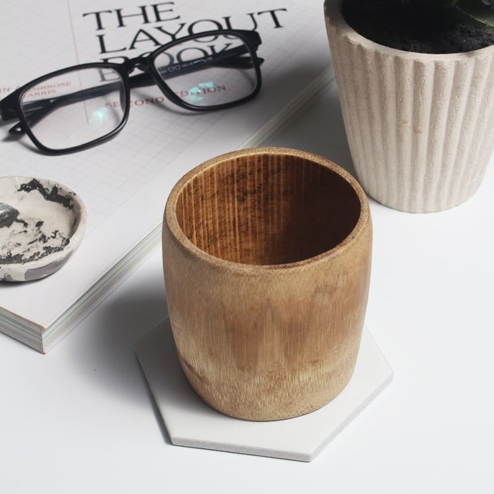 Perlengkapan Foto Cangkir Bambu / Properti Foto / Dekorasi Kayu Estetik / Gelas Bambu / Mug Bambu