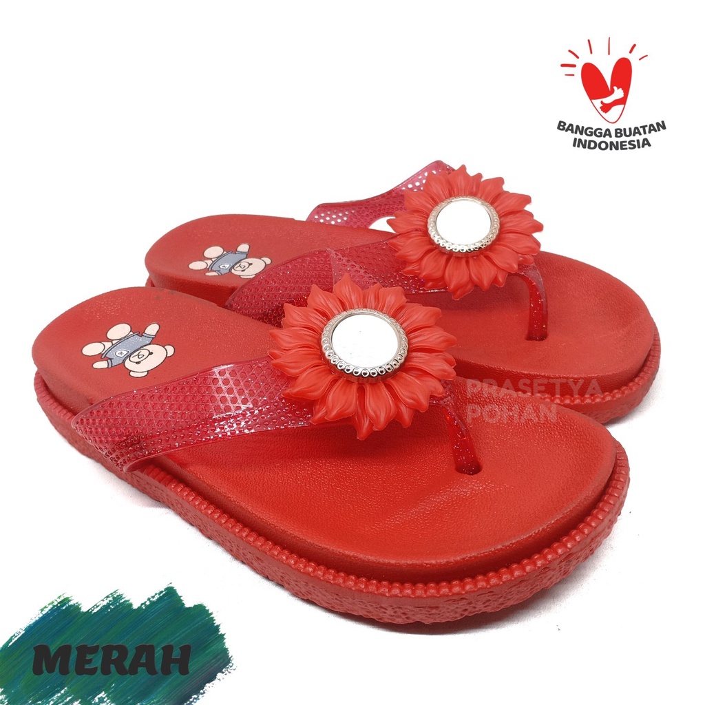 Sandal Anak Perempuan ANTI AIR - Sendal Anak Perempuan Motif Bunga