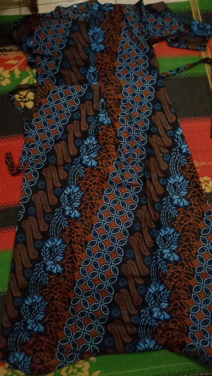 Batik Couple Keluarga Sania Ruffle Ori Ndoro Jowi Dnt Candi