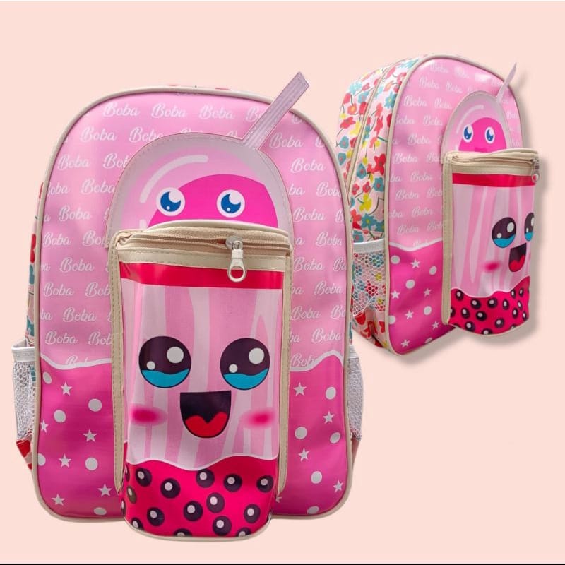 RANSEL ANAK TAS RANSEL ANAK KARAKTER BOBA / RANSEL ANAK CEWE (T8C5) Tas anak led Tas ransel anak Tas