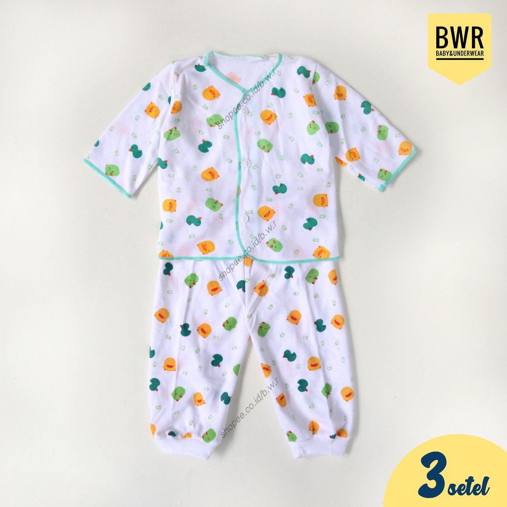 [ 3 Setel ] Paket Setelan SHANKUSEN Pakaian Bayi Newborn Hampers 3pc Baju + 3pc Celana | Bwr IX