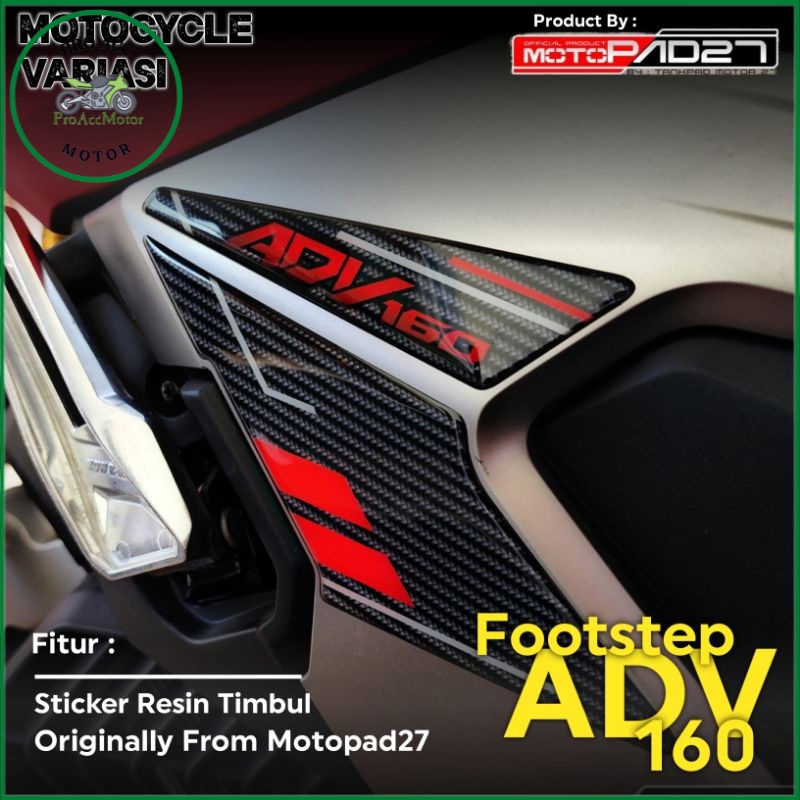 Stiker Footstep ADV 160 Sticker Footstep ADV 160 Cover Footstep ADV 160 Resin
