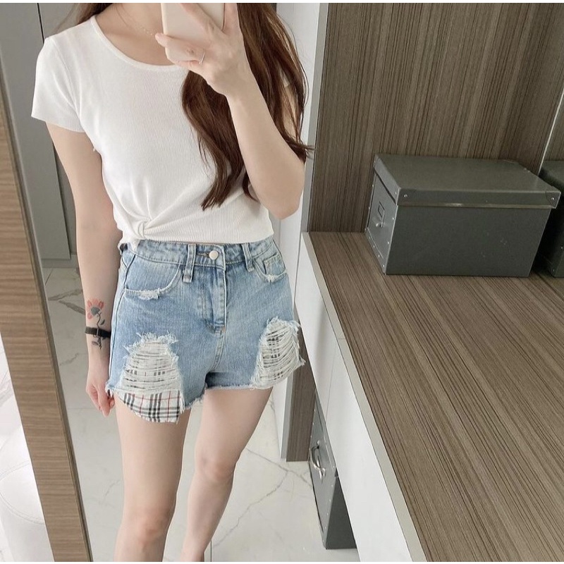 Kode 1702 Ripped Short Denim Ndudshop