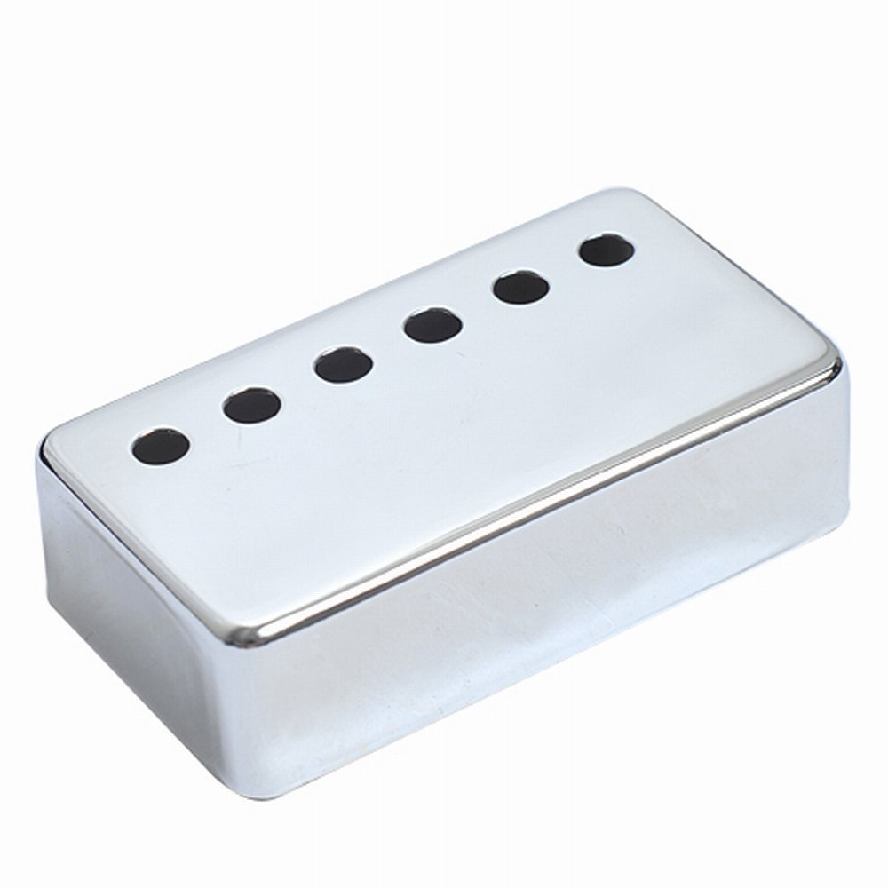 2pcs Cover Pickup Humbucker Bahan Aluminum Alloy Warna Silver Ukuran 50 / 52mm Untuk Gitar LP