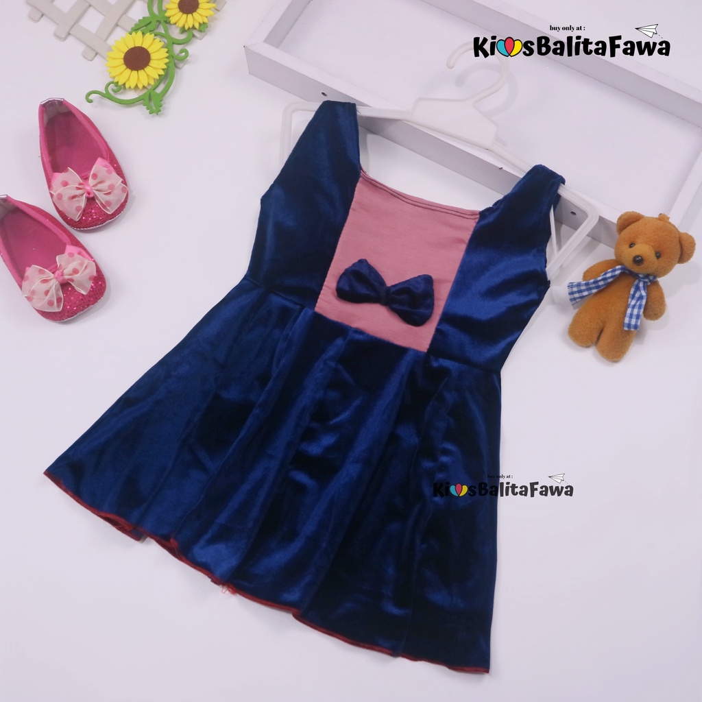 (0-6 Bulan) Dress Clairine Blurdru New Born / Dres Anak Perempuan Pakaian Bayi Yukensi Baju Motif