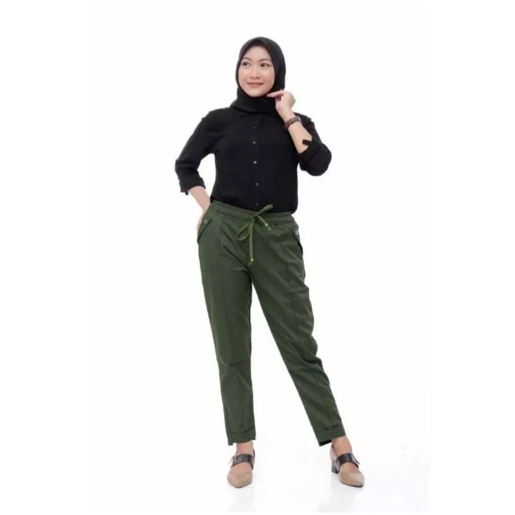 BAGGY PANTS PREMIUM AMERICAN DRILL GRADE A CELANA BEGGY HIGHWAIST CELANA PANJANG WANITA CELANA KANTOR KERJA