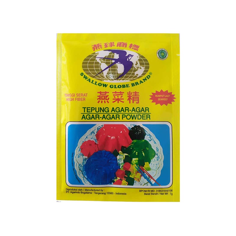 

Swallow Globe Agar Agar Powder Putih 7G - Alhanan/04