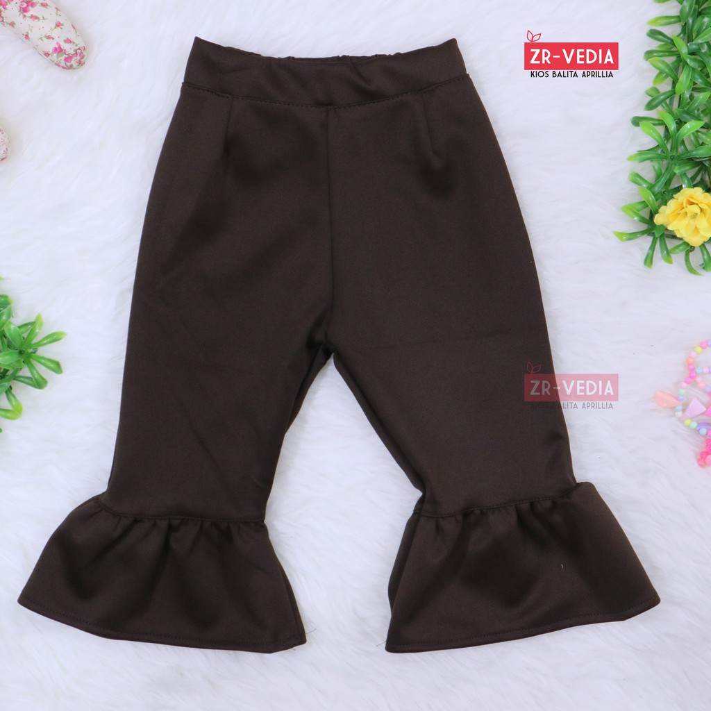 Trumpet POLOS 3-5 Tahun / Celana Cutbray Adem Anak Perempuan Legging Cewek Modis Girl Lucu Panjang