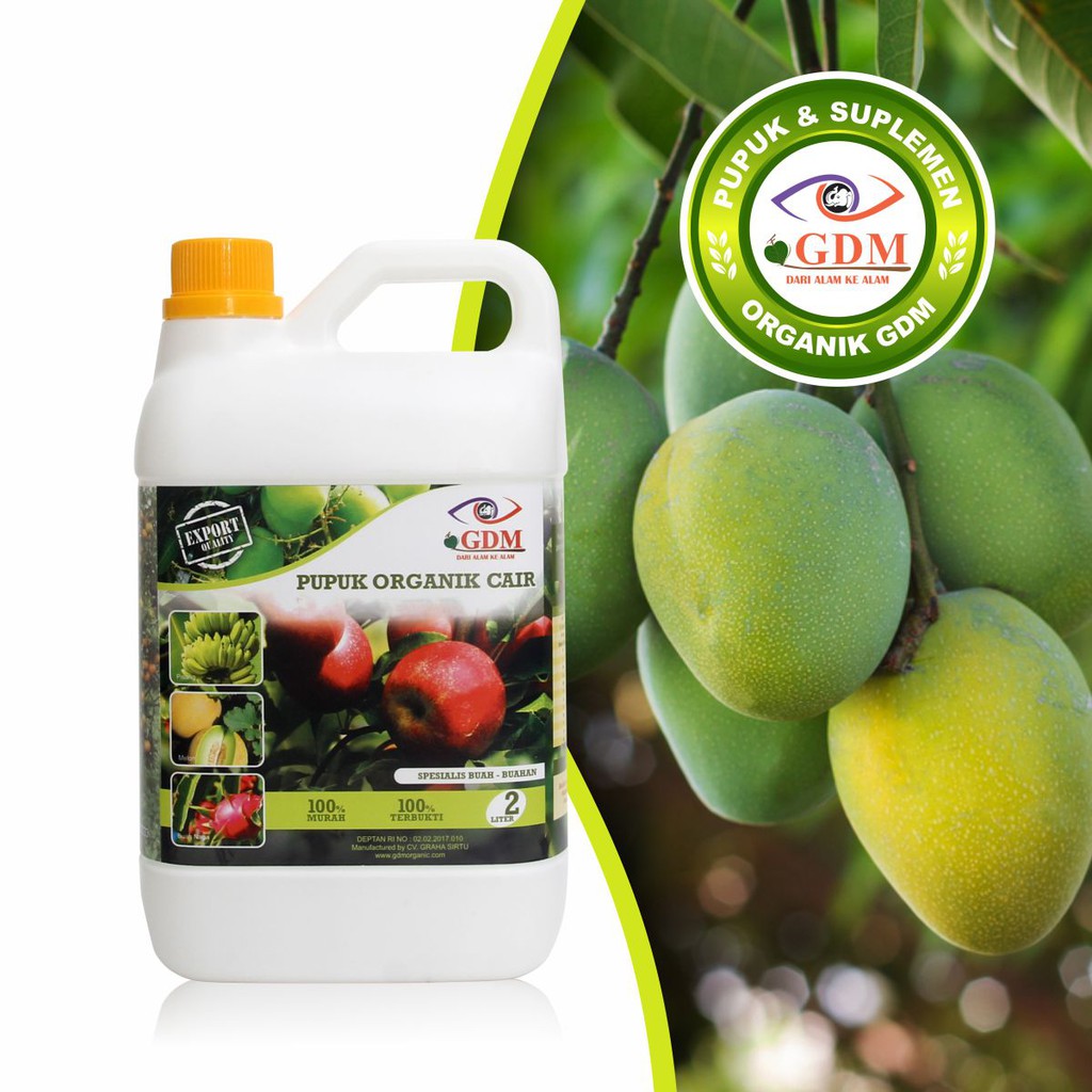 Pupuk Organik GDM Untuk Buah Mangga 2Liter