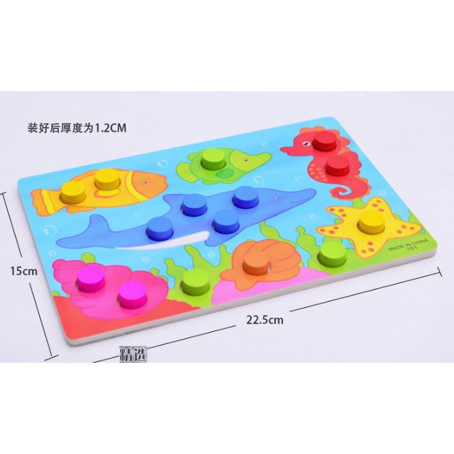 TweedyToys - Puzzle Matching Color / Puzzle Kayu Mencocokkan Warna