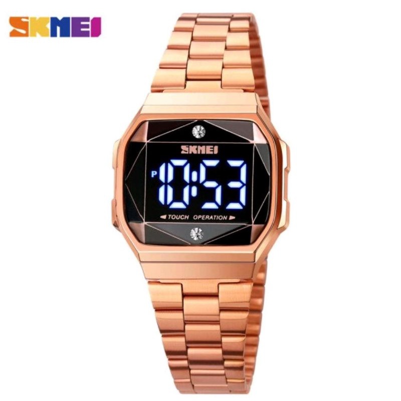 Jam Tangan Skmei Led Touch Screen Jam Tangan Wanita Rantai Skmei Original Water Resist Renang