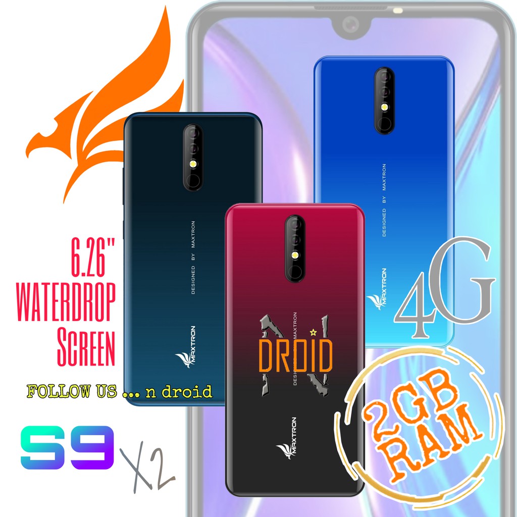 Maxtron S9 X2 4g Hp Android 4g 6 26 Ram 2gb Rom 8gb Smartphone Hp Maxtron Hp Android Murah Shopee Indonesia