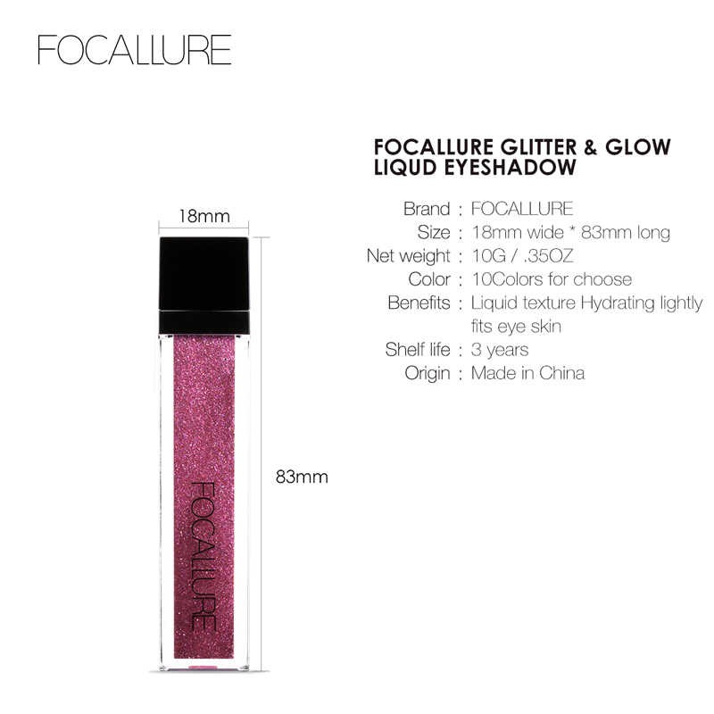 Focallure Glitter And Glow Liquid Eyeshadow Cair Focallure Glitter