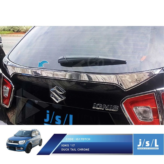 Aksesoris Fariasi Tambahan Suzuki Ignis Duck Tail Full Chrome Edition / Aksesoris Eksterior Ignis