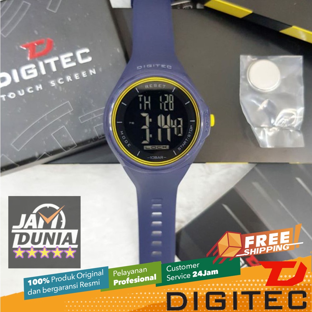 JAM TANGAN DIGITEC ORIGINAL - RS DIGITEC DS-8086T BL DS8086 JAM DIGITEC 8086 JAM TANGAN PRIA LA