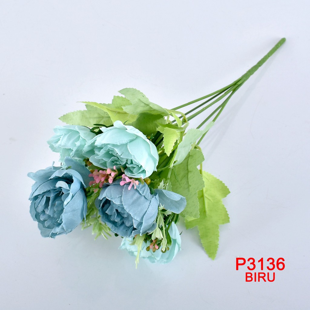 TM99/COD 1 KG BISA 28 PCS BUNGA DEKORASI / BUNGA ARTIFISIAL(1 BUKET 6 KUNTUM BUNGA)P3136-4