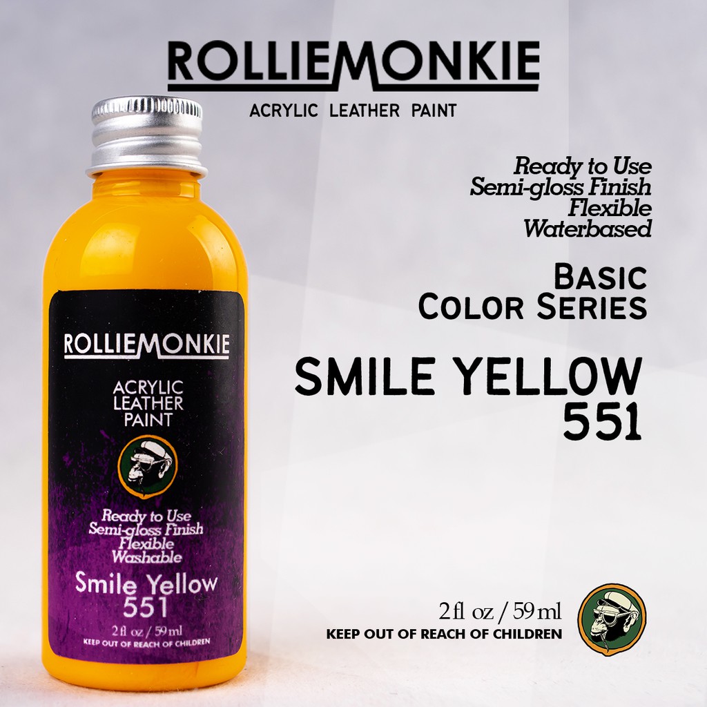

Rolliemonkie Cat Acrylic Leather Paint - Smile Yellow, not angelus