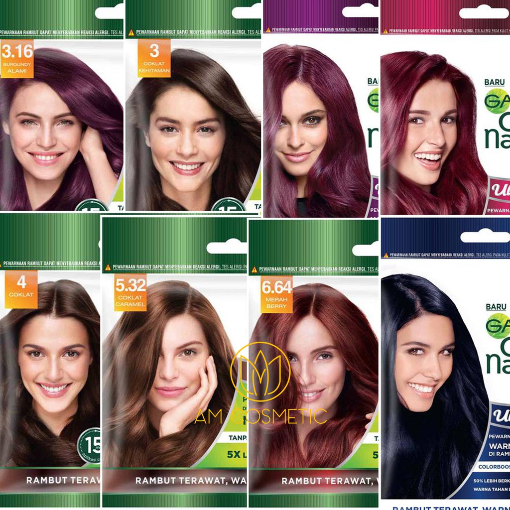  Garnier  Hair Color Sachet Pewarna  Rambut  Shopee Indonesia