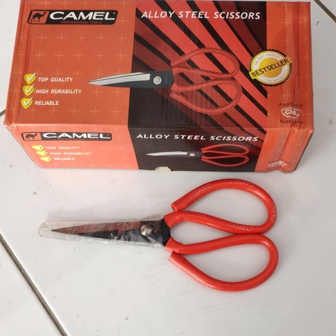 

Gunting Kulit / Gunting Kain / Gunting Seng / Gunting Kodok Serbaguna Camel
