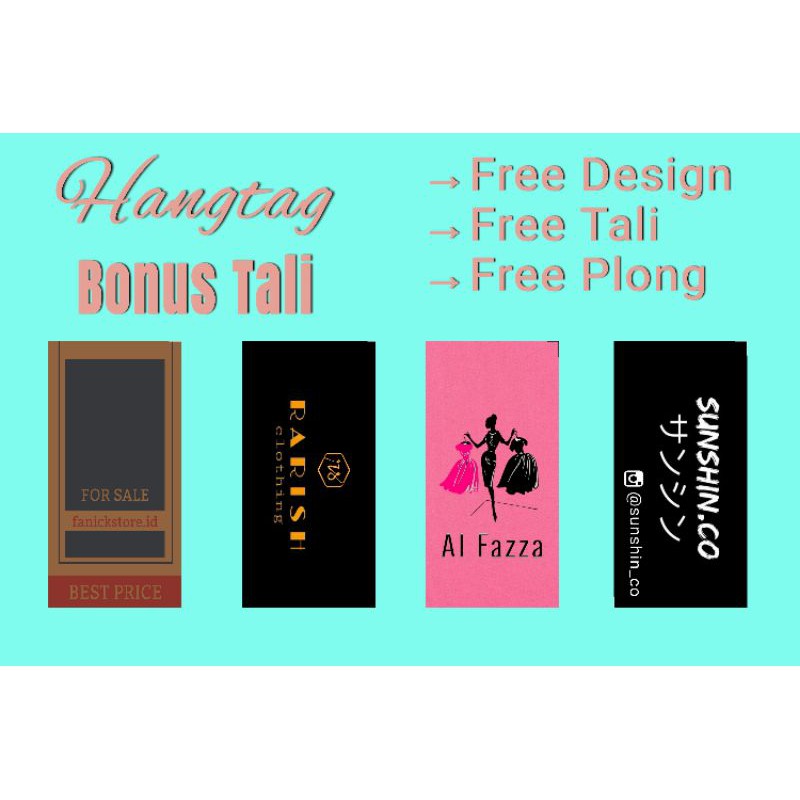 

hang tag custom / hand tag / label baju / hangtag hangtag label baju hang tag hantag handtag handstag hangtags hentek nemtek price tag lebel merek baju lebel baju label pakaian baju hijab Hangtag Tebal 310 gsm