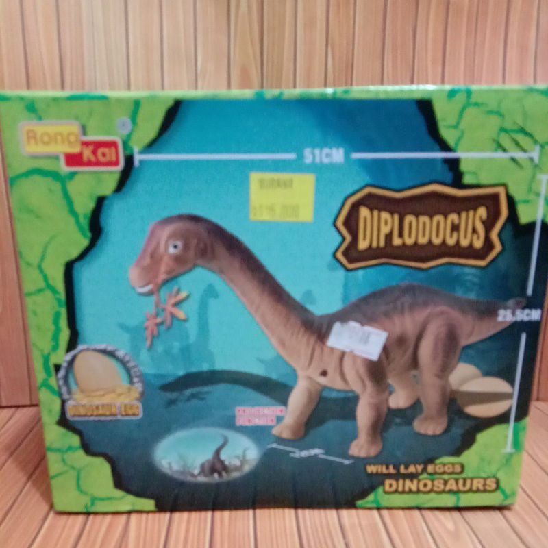 DINOSAURUS BISA BERTELUR MAINAN ROBOT DINOSAURUS DIPLODOCUS