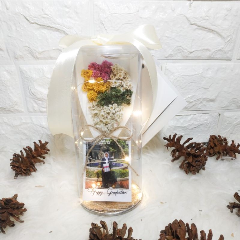 Dried Flower In Tube | Kado / hadiah Murah & Unik | Wisuda, Pernikahan