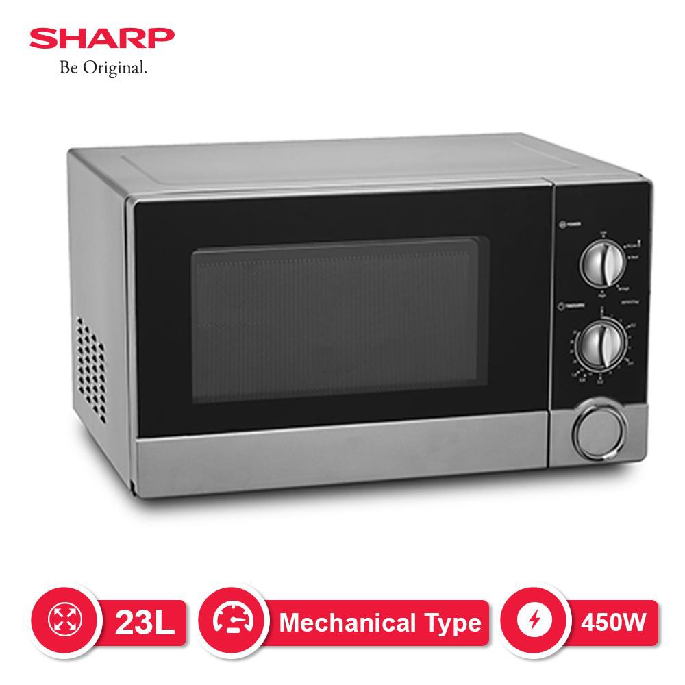 Sharp R-21D0 Microwave Oven 23 Liter Silver/Hitam