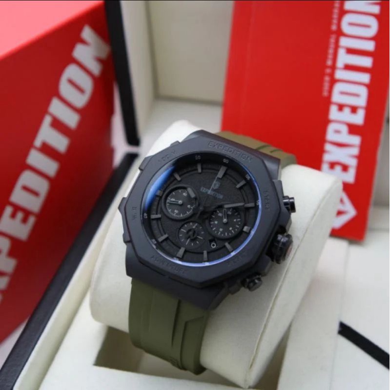 Jam Tangan Expedition E 6816 Pria / E6816 M Black Army Original