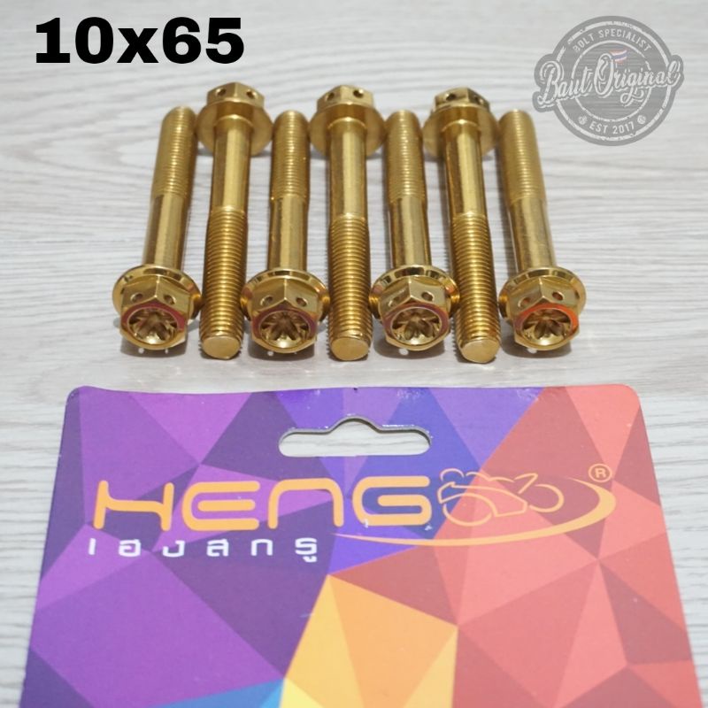 baut probolt gold flower M10x65 10x65 drat 14 panjang 65mm/6.5cm heng thailand