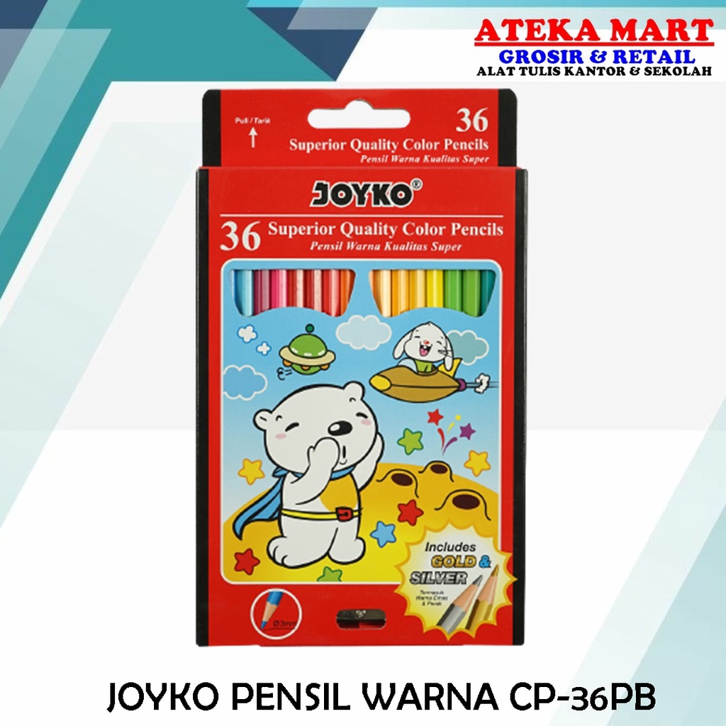 

[SET] JOYKO PENSIL 36 WARNA CP-36PB