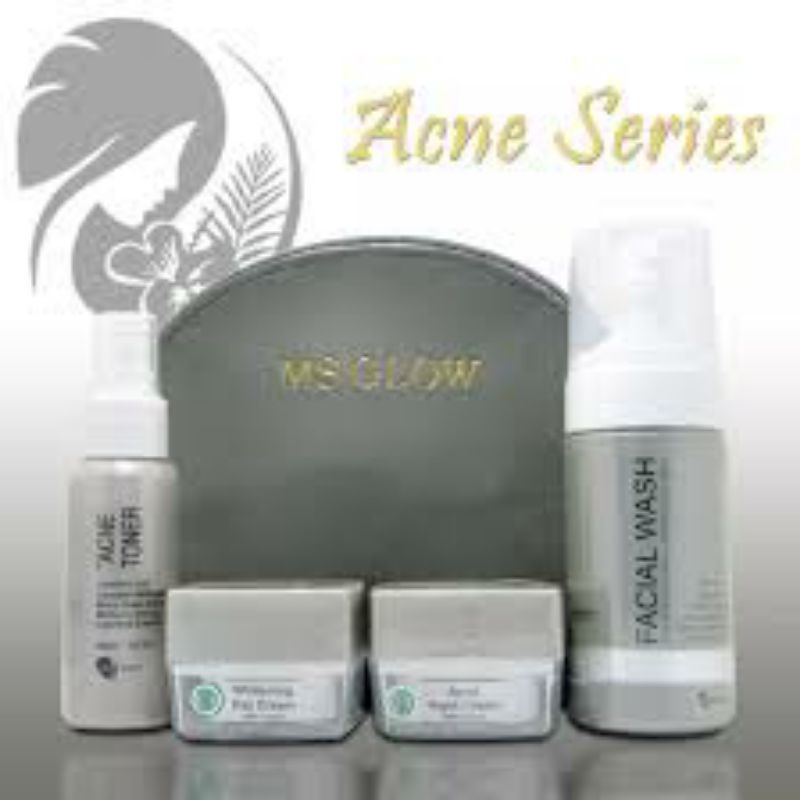 PAKET ACNE / JERAWAT MS GLOW FREE KOTAK TEBAL
