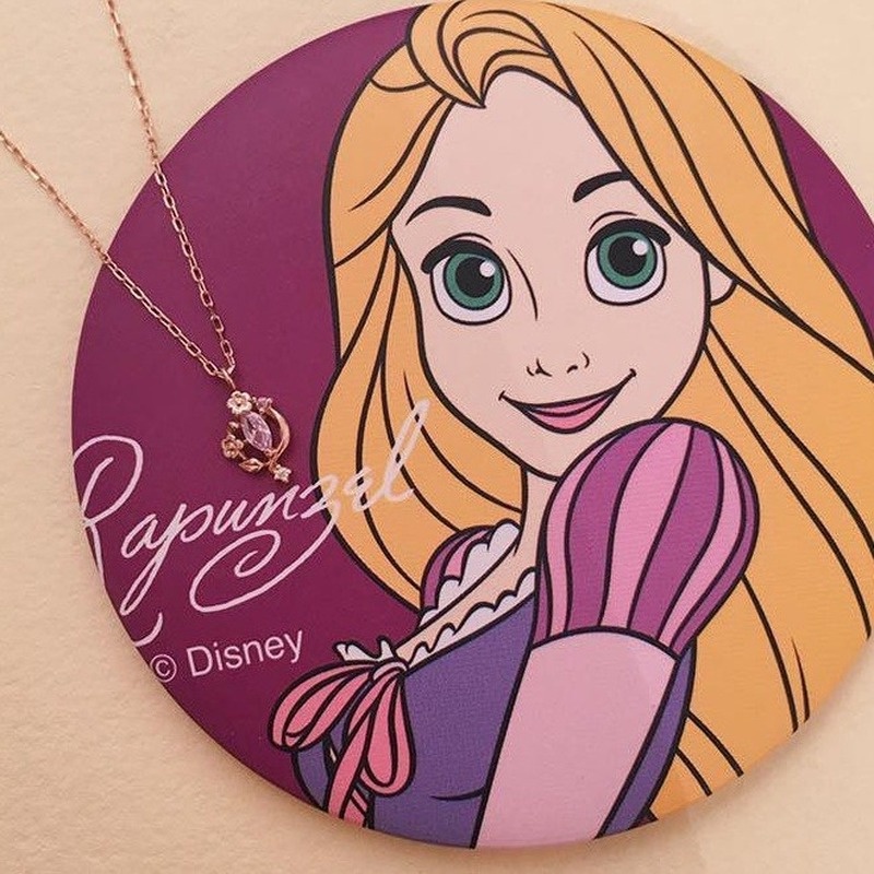 Kalung Rantai Dengan Liontin Disney Princess Untuk Wanita