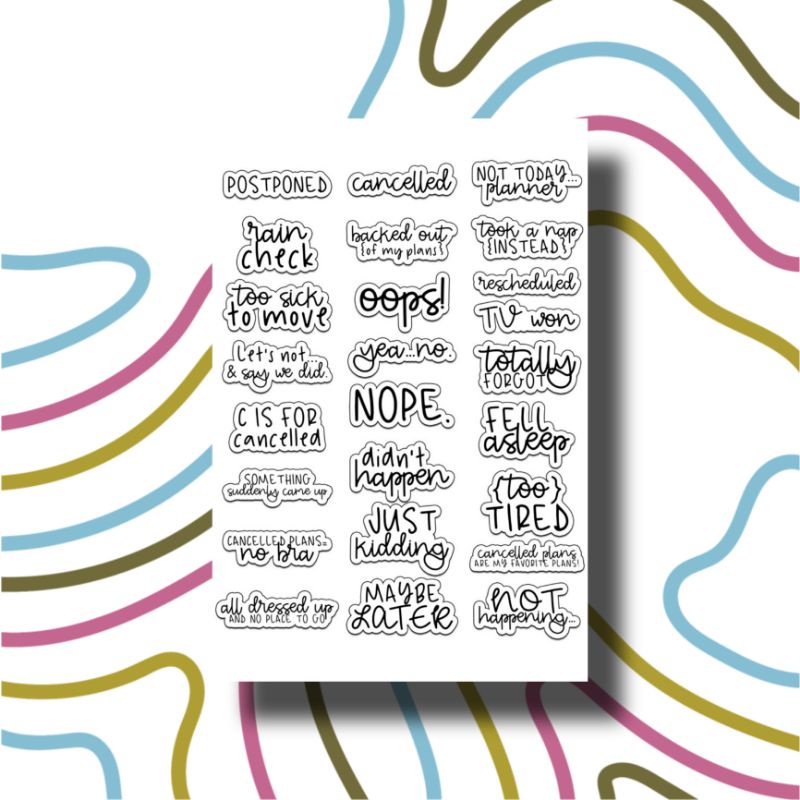 PROMO Sticker Tumblr Aesthetic Vintage / Stiker Case / Seticker Scrape Book Jurnal-05TXT