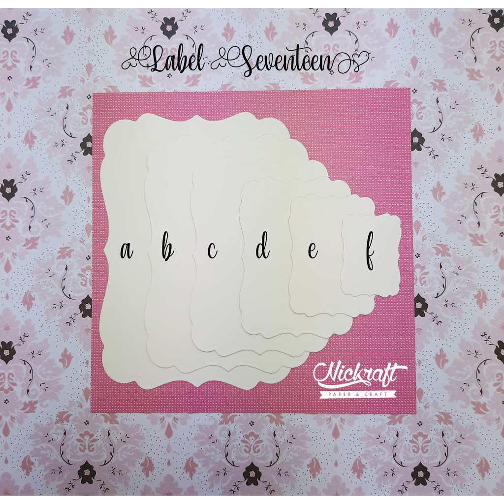 

LABEL SEVENTEEN - BAHAN SCRAPBOOK FRAME RECTANGLE
