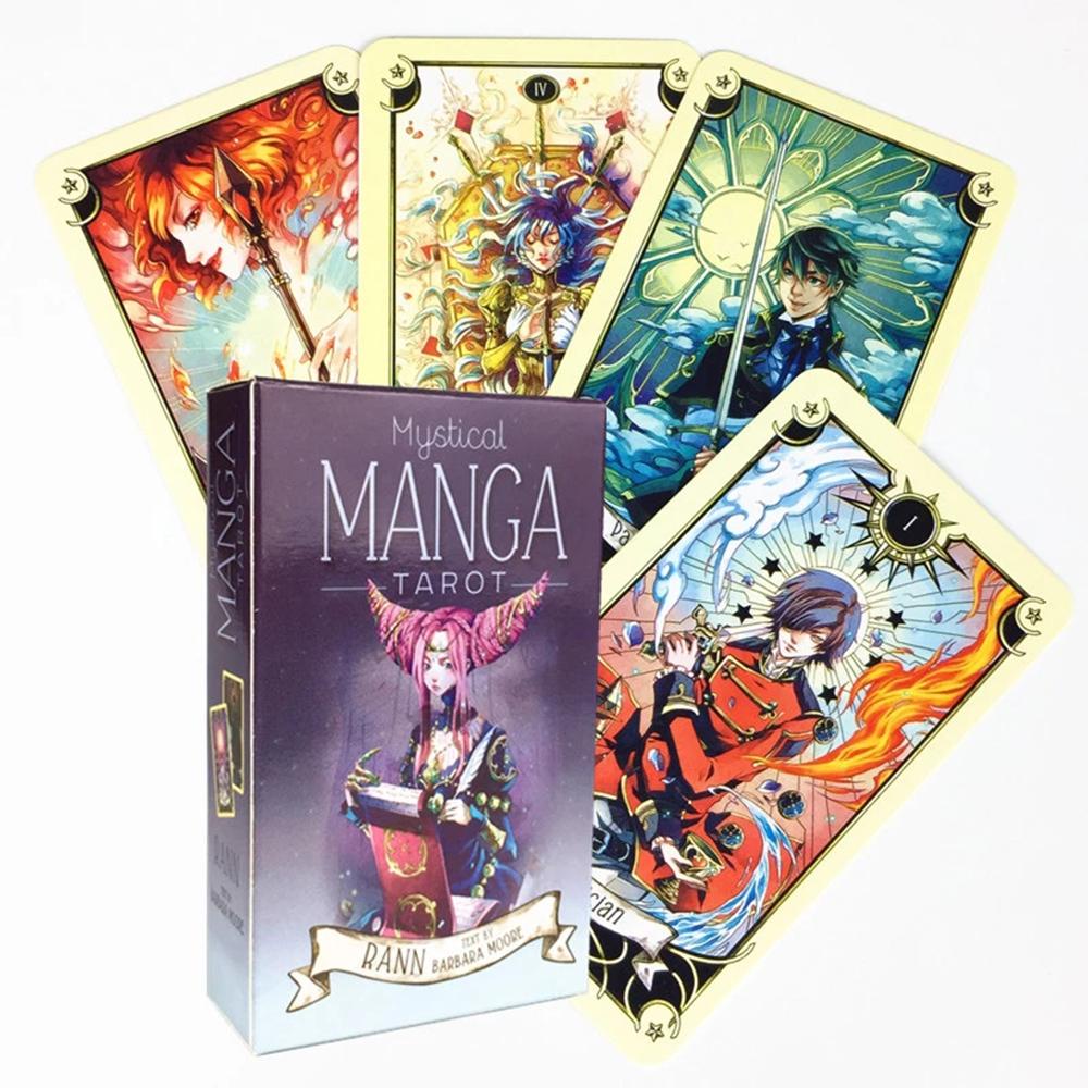 Lanfy Kartu Tarot 78kartu Hiburan Pesta Oracle Card Mystical Manga