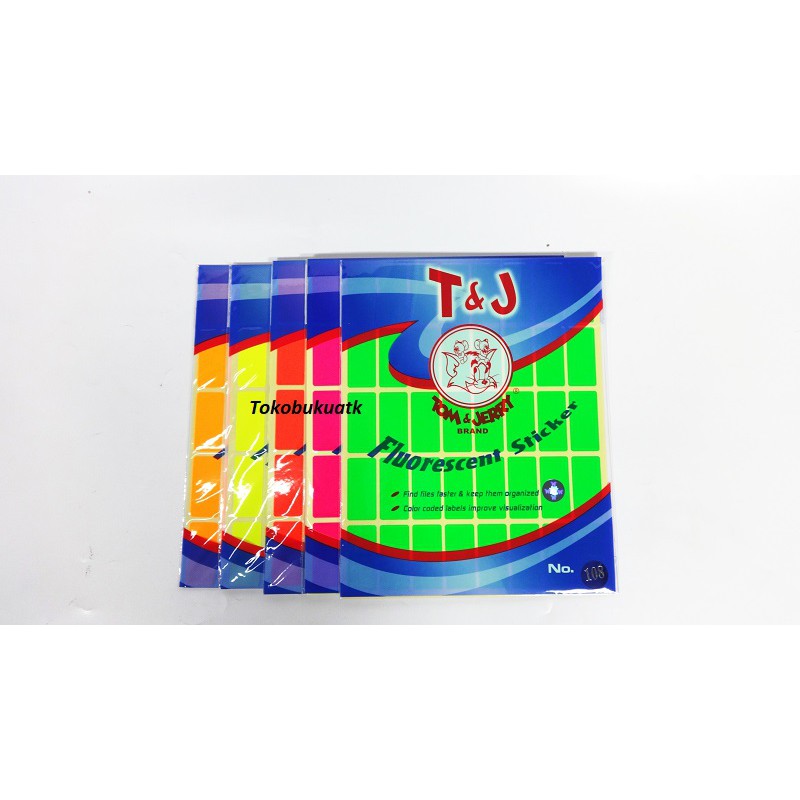 Label Tom & Jerry No.108 Warna- Label Tom And Jerry No.108 Warna
