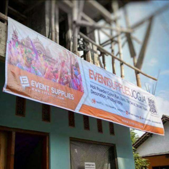 Cetak Print Flexy Banner Outdoor Acara Event Ulang Tahun Spanduk 1 Hari Jadi Shopee Indonesia