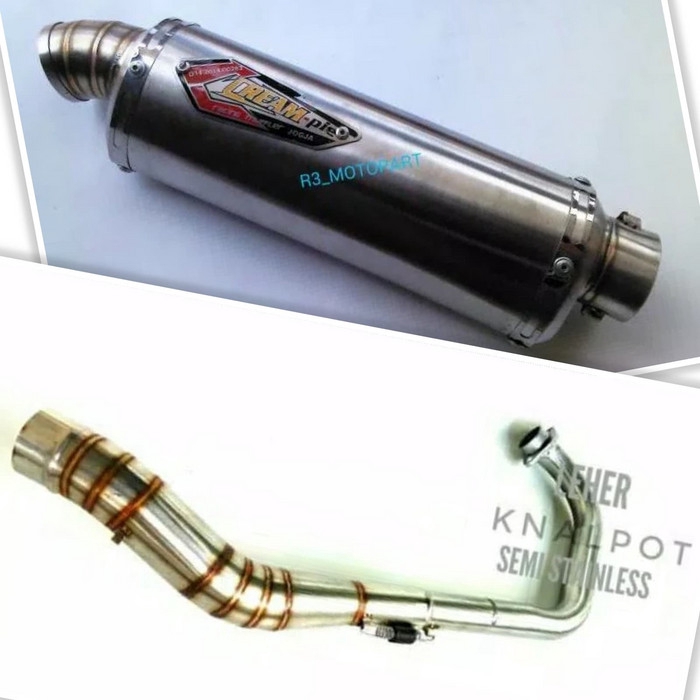 Knalpot Polos Trioval Megapro Old/Primus/New Monoshock/CB150R