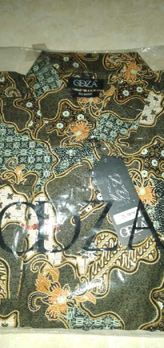 Odza Kemeja Batik Pria Modern Lengan Panjang Casual Modis Slim Fit Trendy Masa Kini Lbl 18