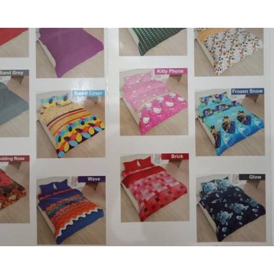 Diskon Natal Sprei Lady Rose Ladyrose King Ukuran 180x200 cm 3D 3in1 Disperse Kualitas Premium2