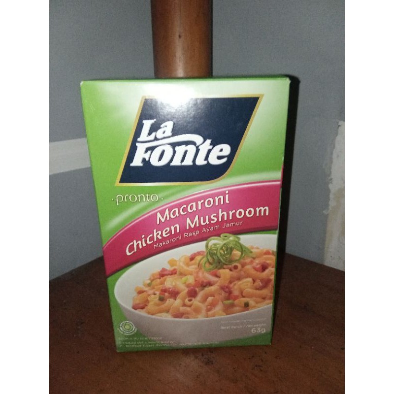 

LA FONTE MACARONI CHICKEN MUSHROOM 63 GRAM