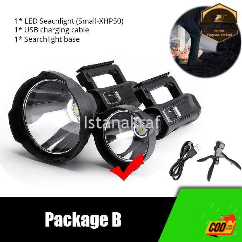 GZLIDY Senter LED Multifungsi Super Bright XHP50 15W With Base - W590