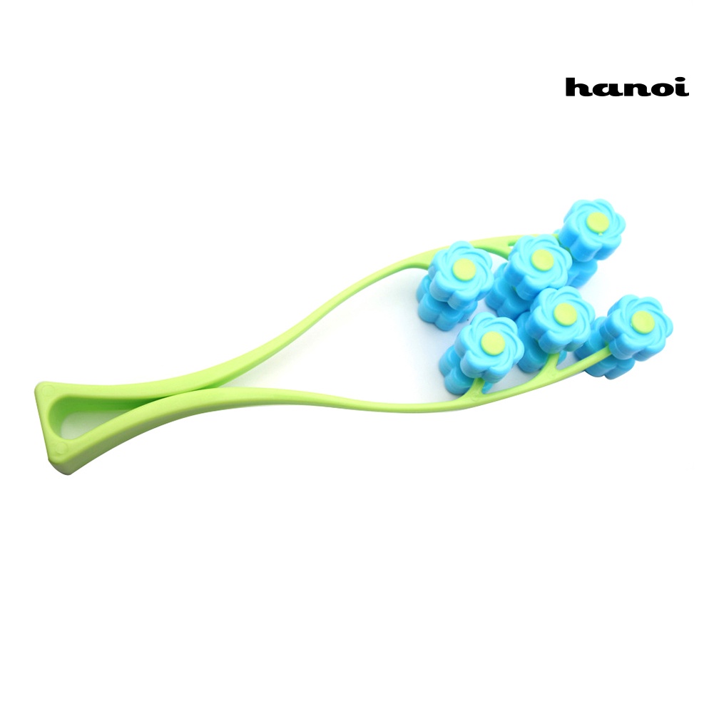 HQTM_Flower Shape Portable Elastic Face Lift Roller Massager Anti Wrinkle Beauty Tool