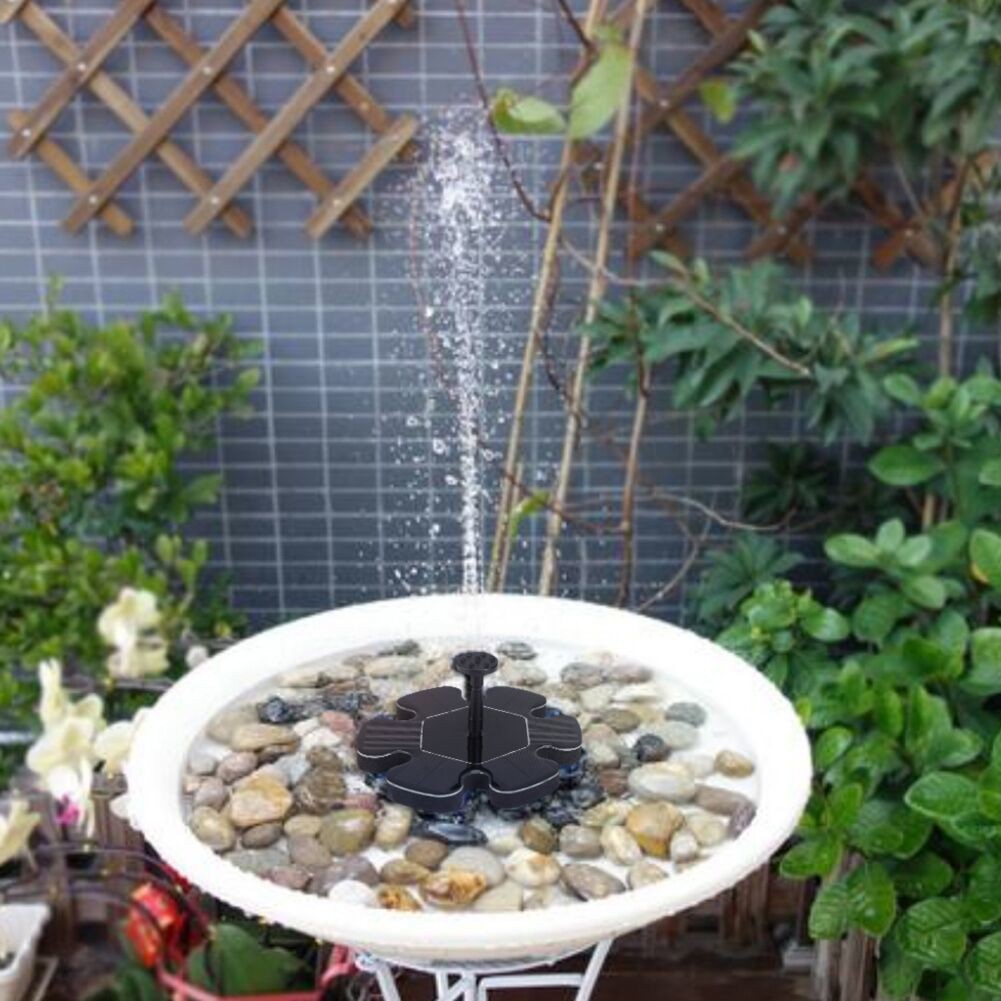 Micro Floating Fountain Solar Water Fountain Pump Outdoor Suspension Circular Solar Fountain For Shopee Indonesia