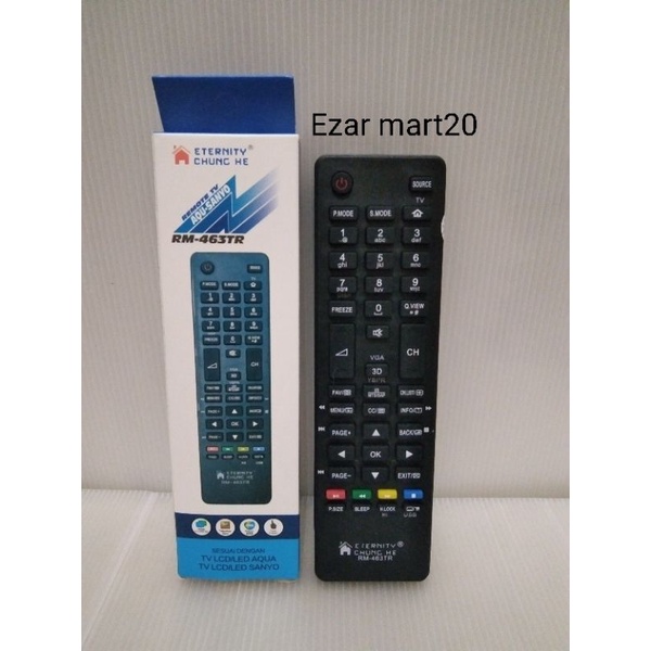 REMOTE TV LCD/LED 463 AQUA-SANYO(LE32AQT6100LE40AQT8550)