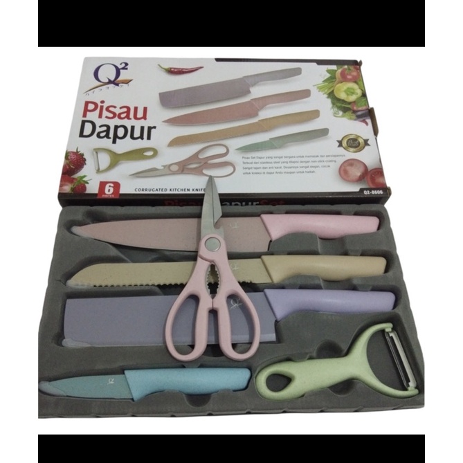 

(COD) PISAU SET JERAMI PISAU SET 6in1/PISAU JERAMI KERAMIK/PISAU JERAMI MUKTIFUNGSI