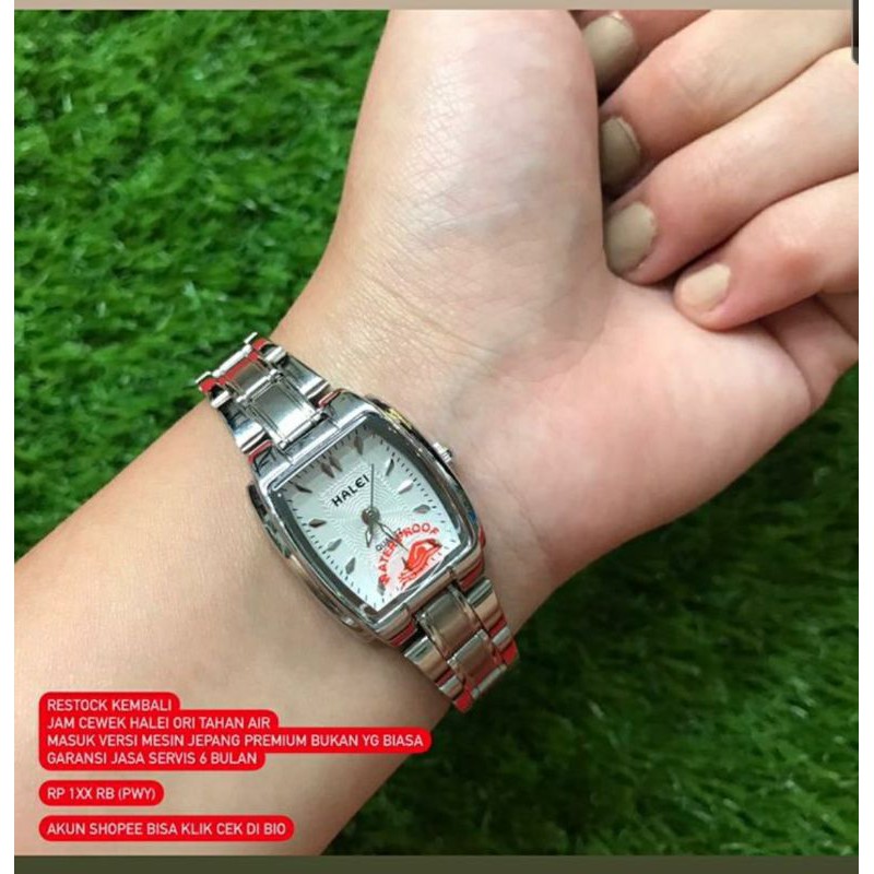 jam wanita rantai original petak