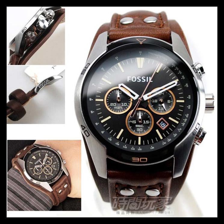 Indh Jam Tangan Pria Merk Fossil Original CH 2891 / CH2891 Leather Free yes BERGARANSI Kode 473