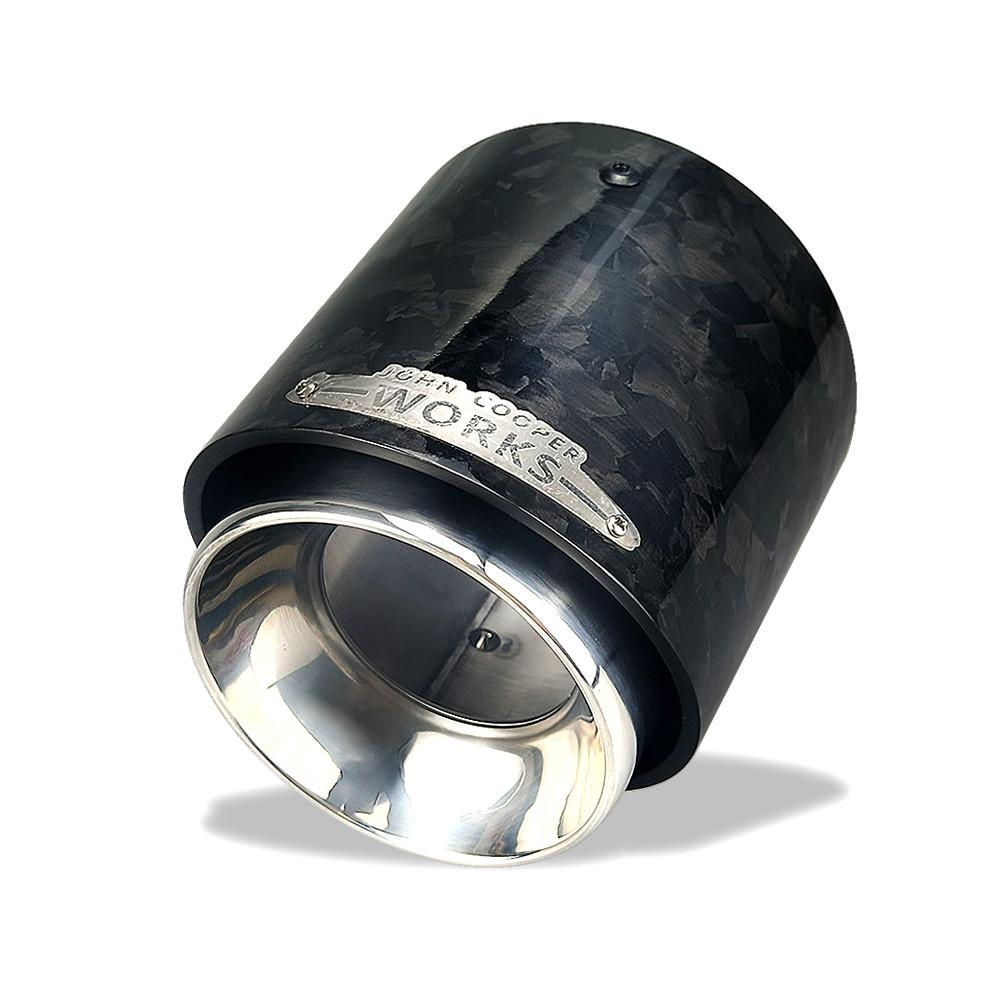 1pc Pipa Knalpot Mini Cooper Bahan Karbon Fiber Untuk F54 / F55 / F56 / F57 / F60 / R55